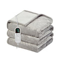 Plaid chauffant - Flanelle gris clair – MONT DEGRÉS