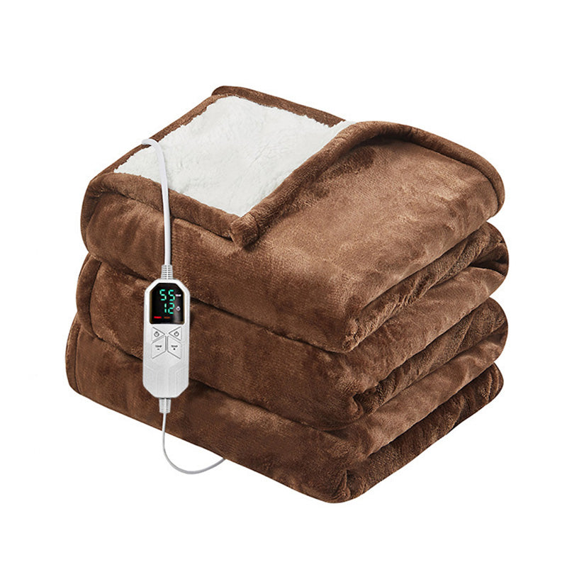 Plaid chauffant - Flanelle marron – MONT DEGRÉS