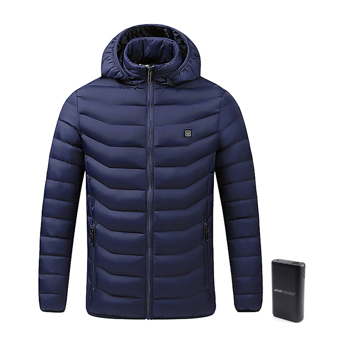 Alpine 7 - Doudoune chauffante bleu avec batterie incluse – MONT DEGRÉS