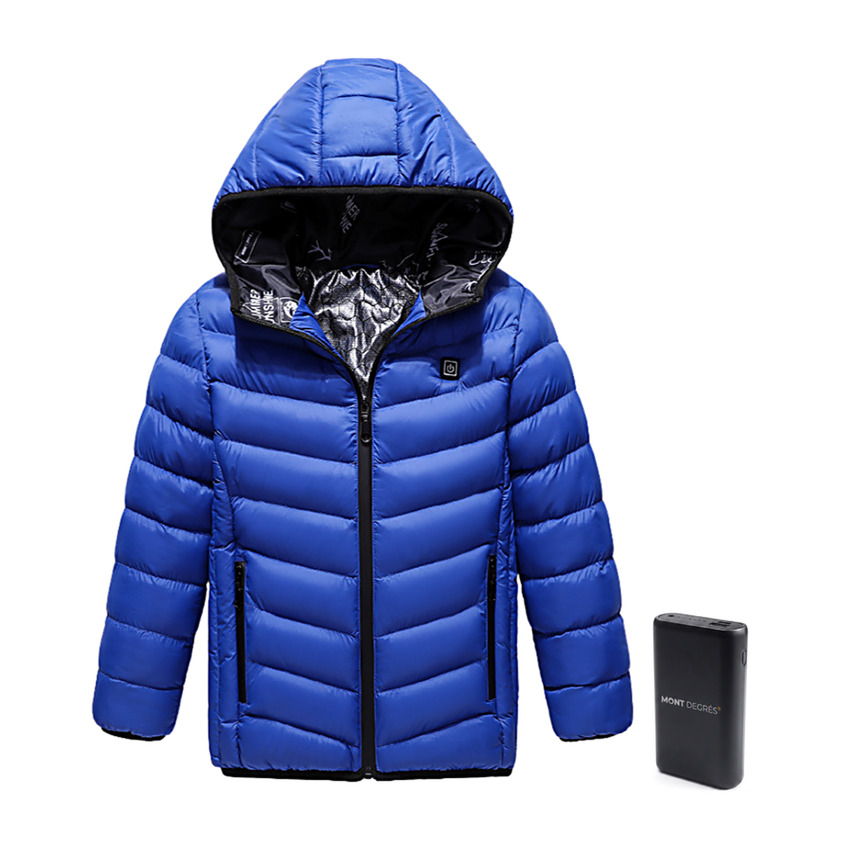 Alpine 7 Enfant - Doudoune chauffante enfant bleu avec batterie incluse – MONT DEGRÉS