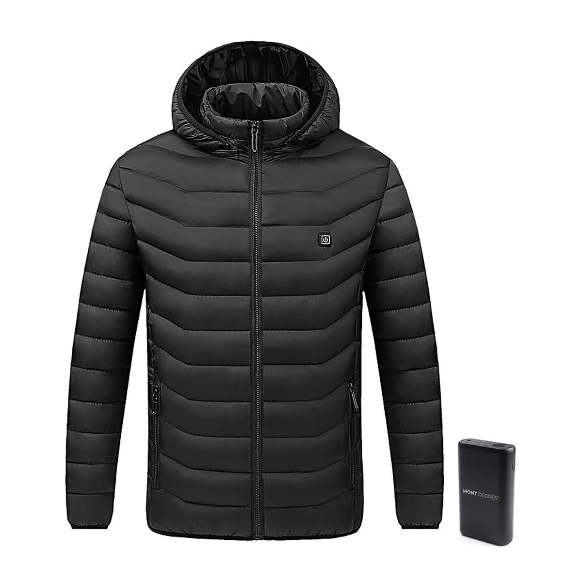 Alpine 7 - Doudoune chauffante noir avec batterie incluse – MONT DEGRÉS