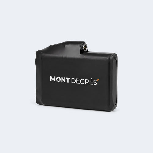 Batterie 7,4 V Mont Degrés pour gants chauffants, photo produit sur fond gris clair