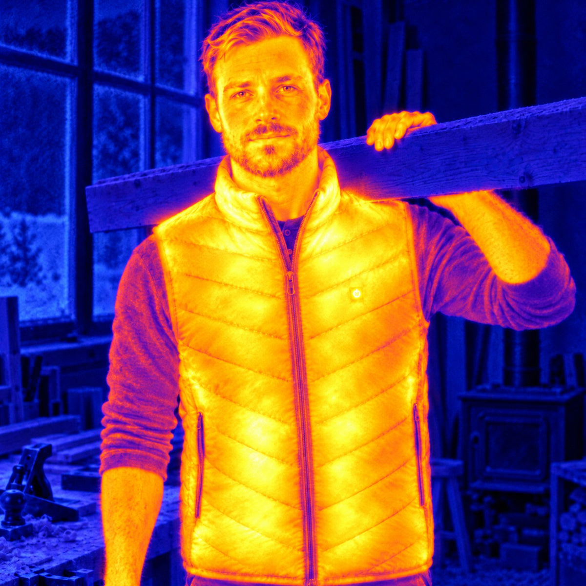 Visualisation simulée de la chaleur des 21 zones chauffantes du Flex 21