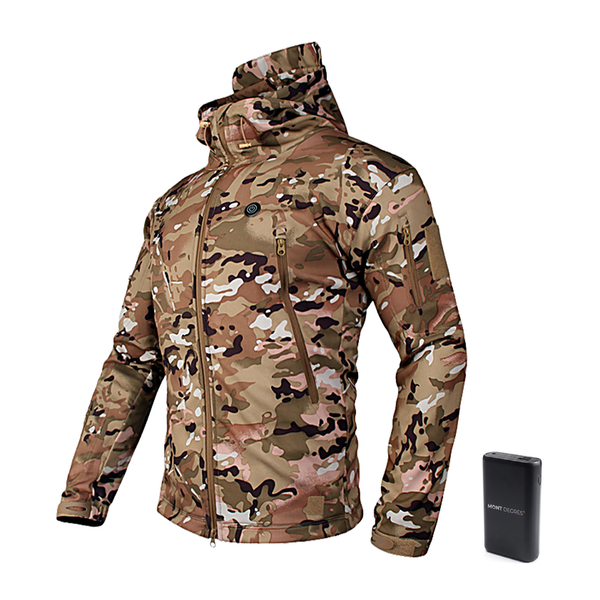 Glacial 8 - Veste chauffante technique camo avec batterie incluse – MONT DEGRÉS