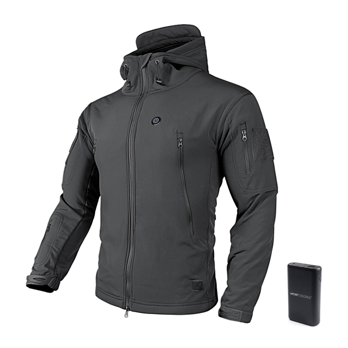 Glacial 8 - Veste chauffante technique gris avec batterie incluse – MONT DEGRÉS