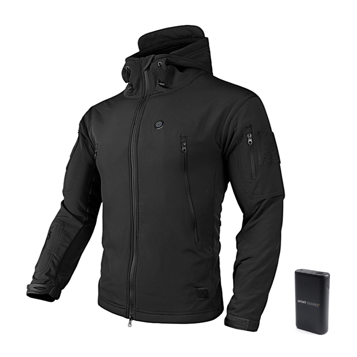 Glacial 8 - Veste chauffante technique noir avec batterie incluse – MONT DEGRÉS