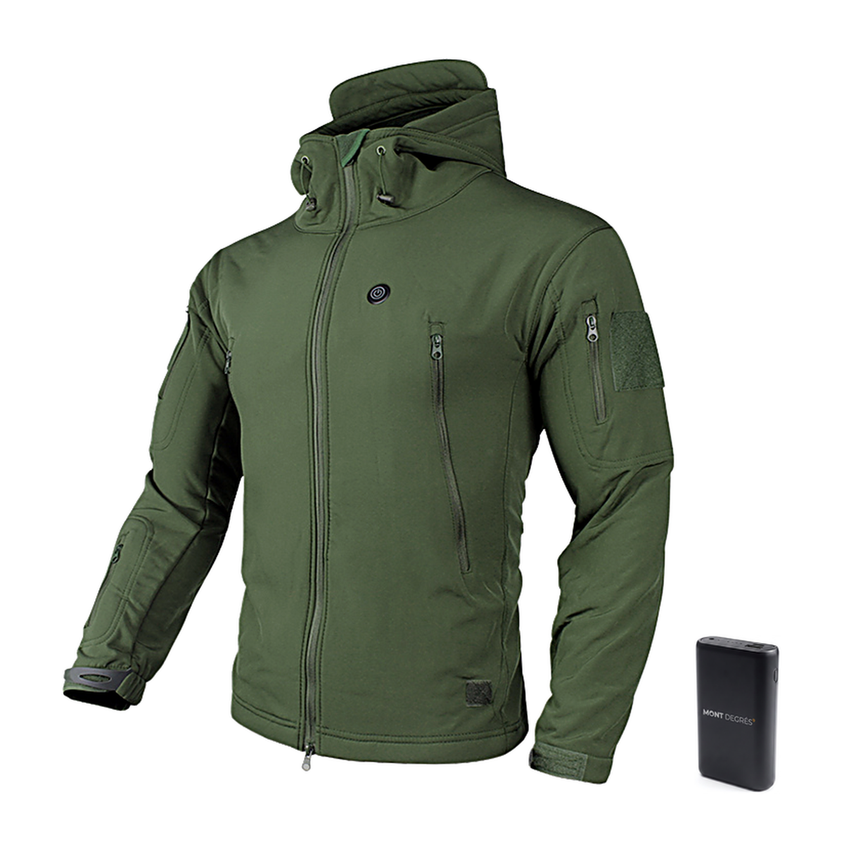 Glacial 8 - Veste chauffante technique vert avec batterie incluse – MONT DEGRÉS