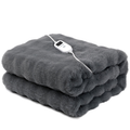 Plaid chauffant - Fausse fourrure gris – MONT DEGRÉS